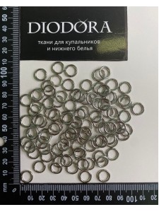 Кольцо металлическое AL008 серебро (SS)