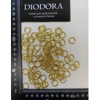 Кольцо металлическое AL010A желтое золото (IG)