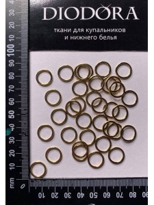 Кольцо металлическое AL010A золото (LG) 