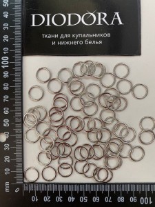 Кольцо металлическое AL010A серебро (SS)