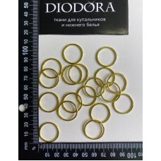 Кольцо металлическое AL019C золото (LG)