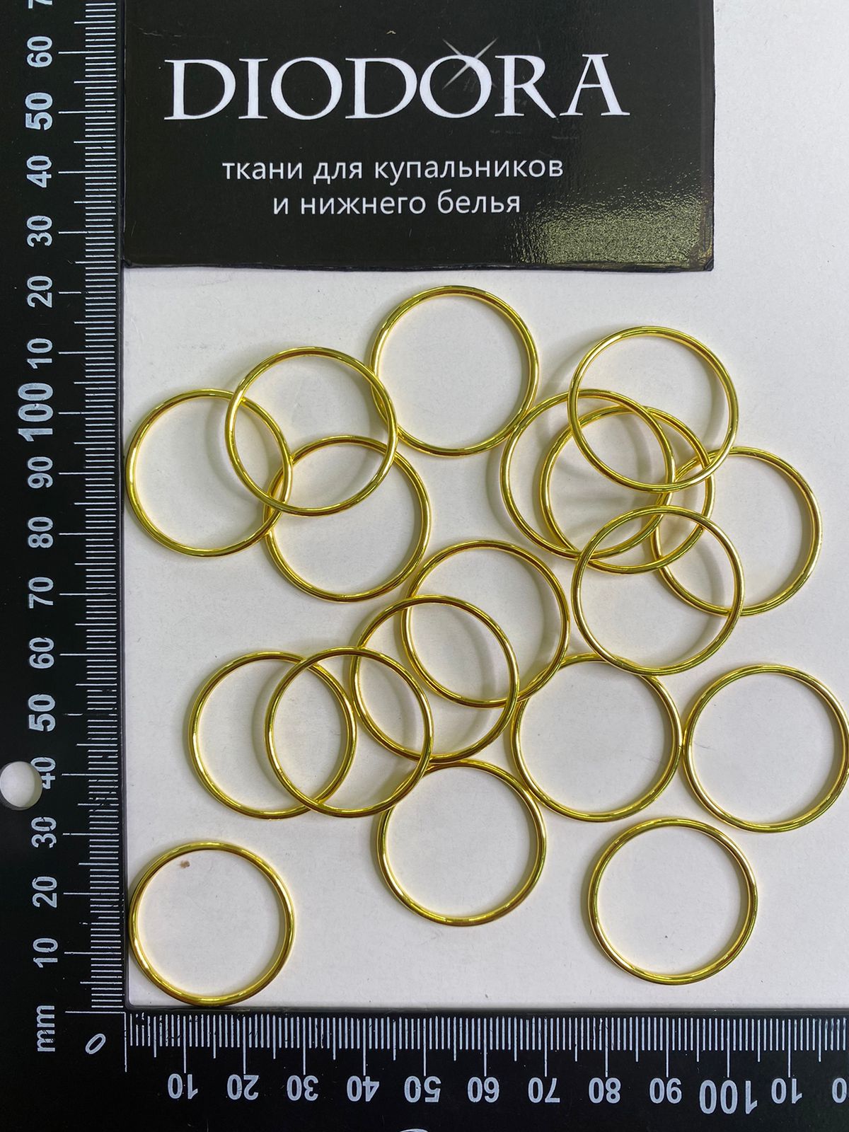 Кольцо AL025A желтое золото (IG) 25мм