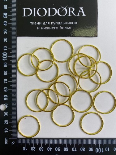Кольцо AL025A желтое золото (IG) 25мм