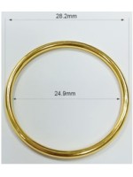 Кольцо AL025A золото (LG) 25мм