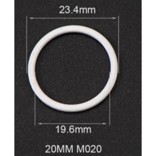 Кольцо металлическое M020N красный (100)