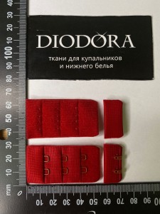 Застежка крючки-петли 285410-26AEH темно красный (101)