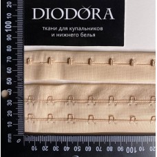 Застежка крючки-петли в рулоне 4419-2REH бежевый (126)