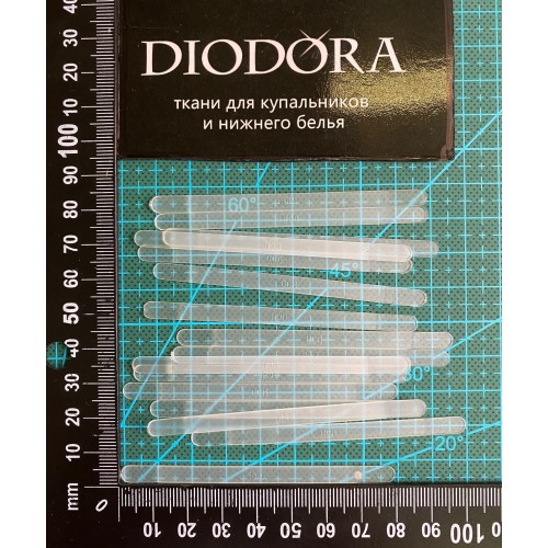 Пластина корсетная пластиковая прошивная 510.080 прозрачный
