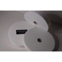 Бейка неэластичная бархотка из 6180 белый (001) шир. 4,0см