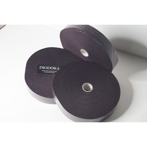 Бейка неэластичная бархотка из 6180 шоколадно коричневый (111) шир. 4,0см