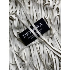 Резинка. Лента каучуковая 7x0,6 мм белый (001)