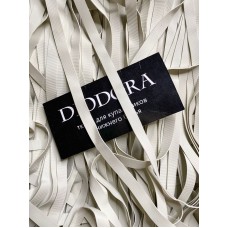 Резинка. Лента каучуковая 8x0,6 мм белый (001)