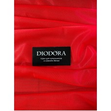 Сетка неэластичная корсетная 387 красный (100) шир. 1,4м