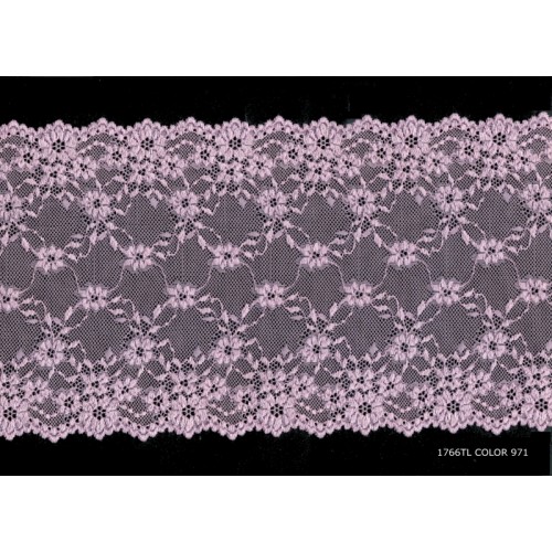 Кружево эластичное 1766/17 черный (170)