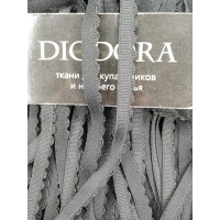 Лента отделочная эластичная 605/10 черный (170)