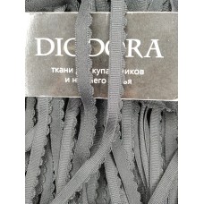 Лента отделочная эластичная 605/10 черный (170)