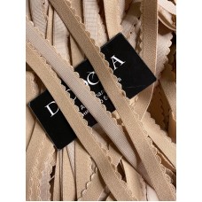 Лента отделочная эластичная 605/15 кофе с молоком (030)