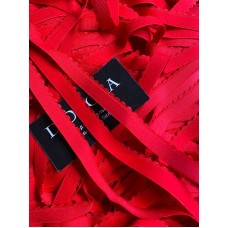 Лента отделочная эластичная 605/15 красный (100)