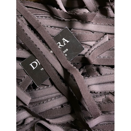 Лента отделочная эластичная 605/15 шоколадно коричневый (111)