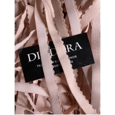 Лента отделочная эластичная 605/15 серебристый пион (168)