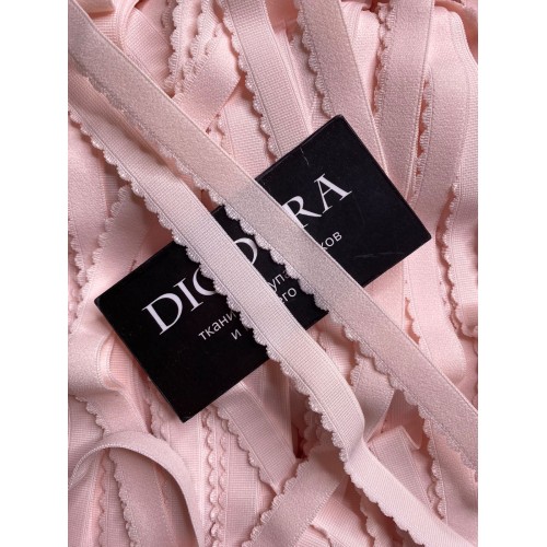 Лента отделочная эластичная 605/15 цветочно розовый (906)