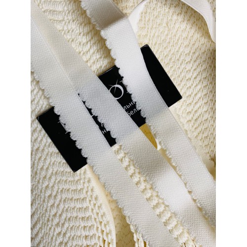 Лента отделочная эластичная 605/20 сумрачный белый (004)