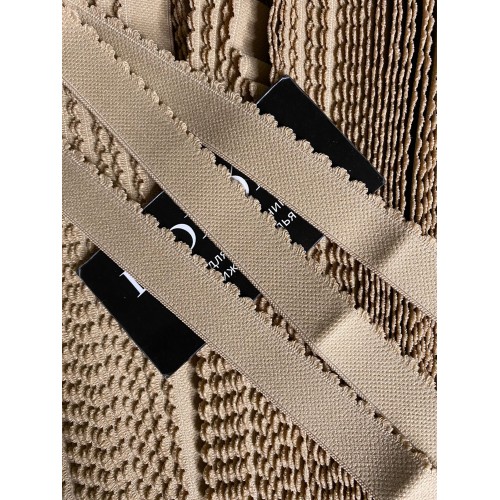 Лента отделочная эластичная 605/20 кофе с молоком (030)