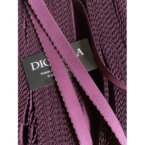 Лента отделочная эластичная 605/20 сливовое вино (076)