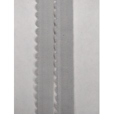 Лента отделочная эластичная 605/15 серебристый (166)