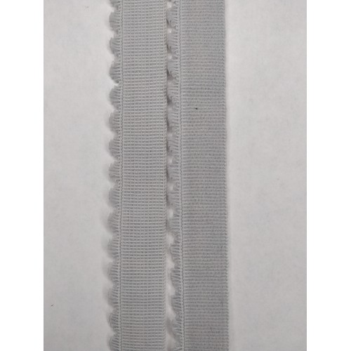 Лента отделочная эластичная 605/15 серебристый (166)