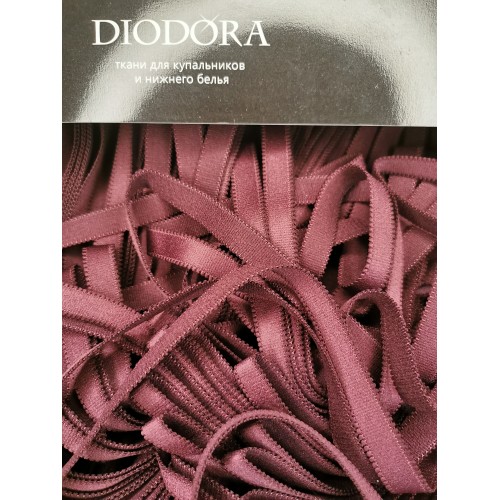 Лента бретелечная эластичная 612/15 сливовое вино (076)