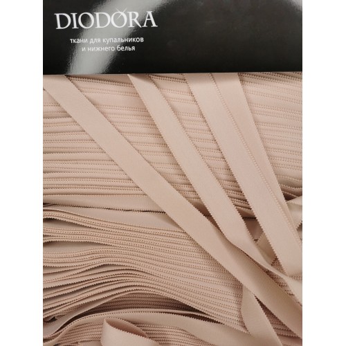 Лента бретелечная эластичная 612/20 серебристый пион (168)