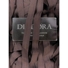 Лента отделочная эластичная 626/15 шоколадно коричневый (111)