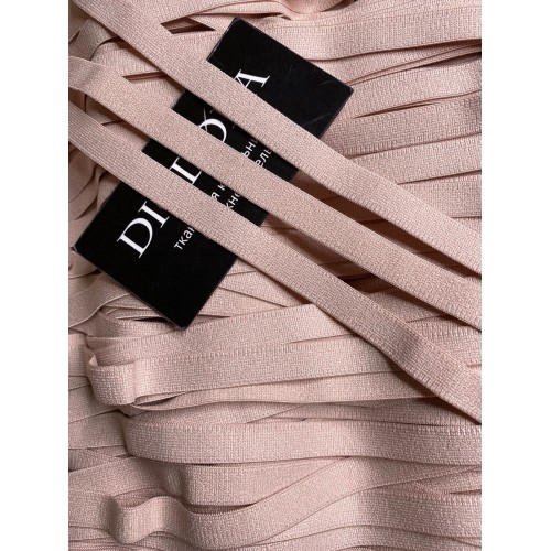 Лента отделочная эластичная 628/12 серебристый пион (168)