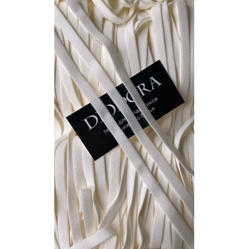 Лента отделочная эластичная 628/8.5 сумрачный белый (004)