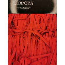 Лента отделочная эластичная 635/10 красный (100)