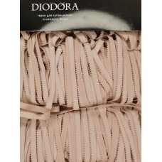 Лента отделочная эластичная 635/10 серебристый пион (168)