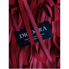 Лента отделочная эластичная 635/12 темно красный (101)