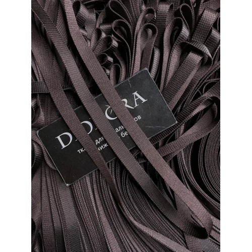 Лента бретелечная эластичная 640/10 шоколадно коричневый (111)