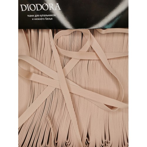 Лента бретелечная эластичная 640/15 серебристый пион (168)