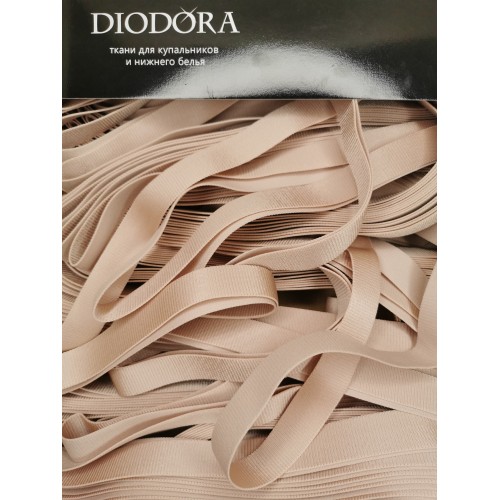 Лента бретелечная эластичная 640/20 серебристый пион (168)