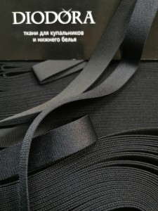 Лента бретелечная эластичная 640/20 черный (170)