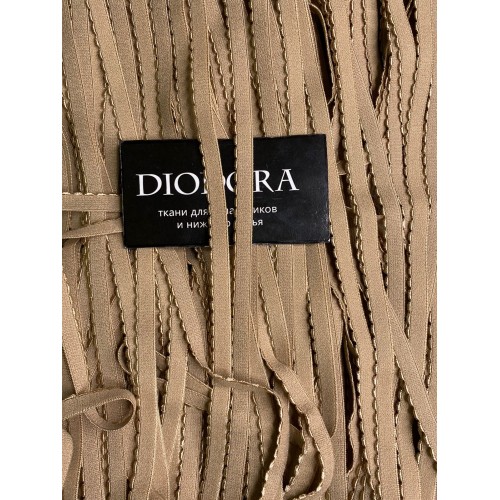 Лента отделочная эластичная 641/10 кофе с молоком (030)