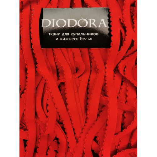 Лента отделочная эластичная 641/10 красный (100)