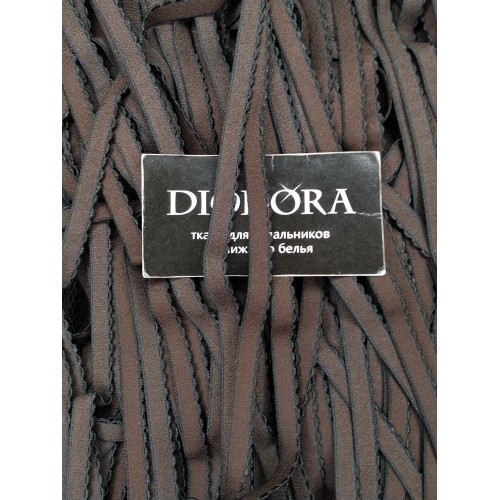 Лента отделочная эластичная 641/10 шоколадно коричневый (111)