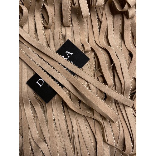 Лента отделочная эластичная 641/12 кофе с молоком (030)