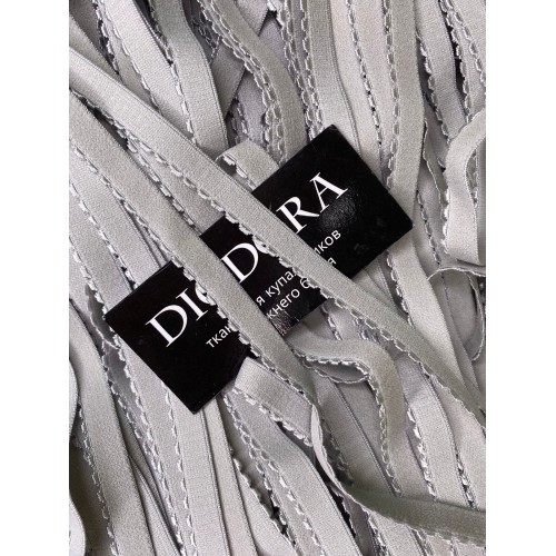 Лента отделочная эластичная 641/12 серебристый (166)