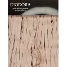 Лента отделочная эластичная 641/12 серебристый пион (168)