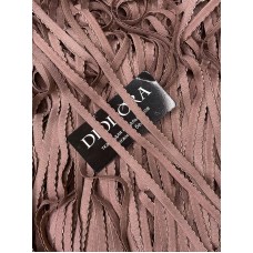 Лента отделочная эластичная 641/8 кофейно розовый (885)