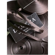 Лента отделочная неэластичная 643/10 шоколадно коричневый (111)